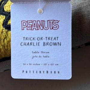 Pottery Barn peanuts table runner/throw